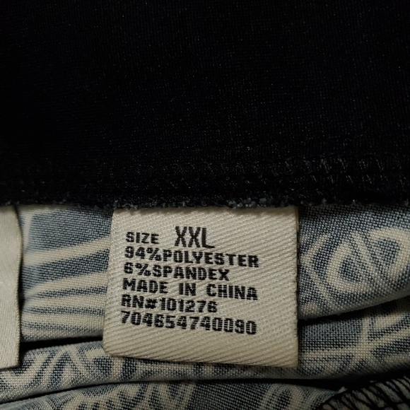 ECI black and white print dress XXL - Picture 8 of 9